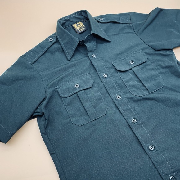 VINTAGE Propper Military Tactical Style Size Small Button Up Dark Green - Picture 1 of 6